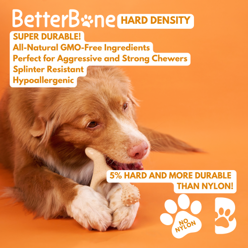 BetterBone HARD CHEW TOY: Natural Ingredients, eco-friendly, and ultra-durable chew for the toughest chewers! from BetterBone All Natural Eco-Friendly Dog Chews & Bones