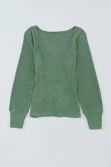 Autumn Green Knit Top from MsDressly