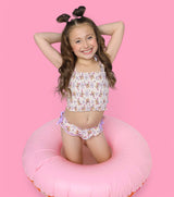 BLOSSOMIN’ BUTTERFLY DREAM SMOCKED TANKINI TWO PIECE SWIM SUIT from DREAM BIG LITTLE CO