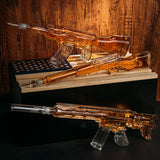 3 Gun Whiskey Decanters Set AR15, AK47, & Rifle Gun Decanter Set 1000ml by The Wine Savant - Veteran Gifts, Home Bar, Gun Lover Gifts, Tik Tok Gun Decanter, Military Gifts Gifts for Dad… from The Wine Savant