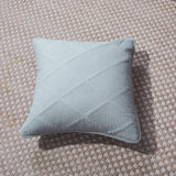 Tache Cotton Seafoam Blue Soothing Pastel Diamond Cushion Covers from Tache Home Fashion