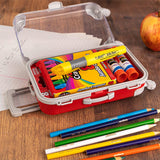 Red Plastic Suitcase Candy Box 3 Pack 7.5"x5"x2.5" from Hammont