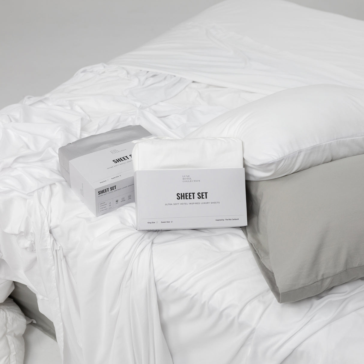 Sateen Cotton Grand Suite Sheet Set from Hotel Collection