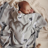 Luxury Knit Llama Swaddle Baby Blanket from Bleu La La