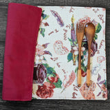 DaDa Bedding Set of 4-Pieces Sweet Love Notes Pink Floral Tapestry Dining Table Placemats 13” x 19” from DaDalogy Bedding Collection