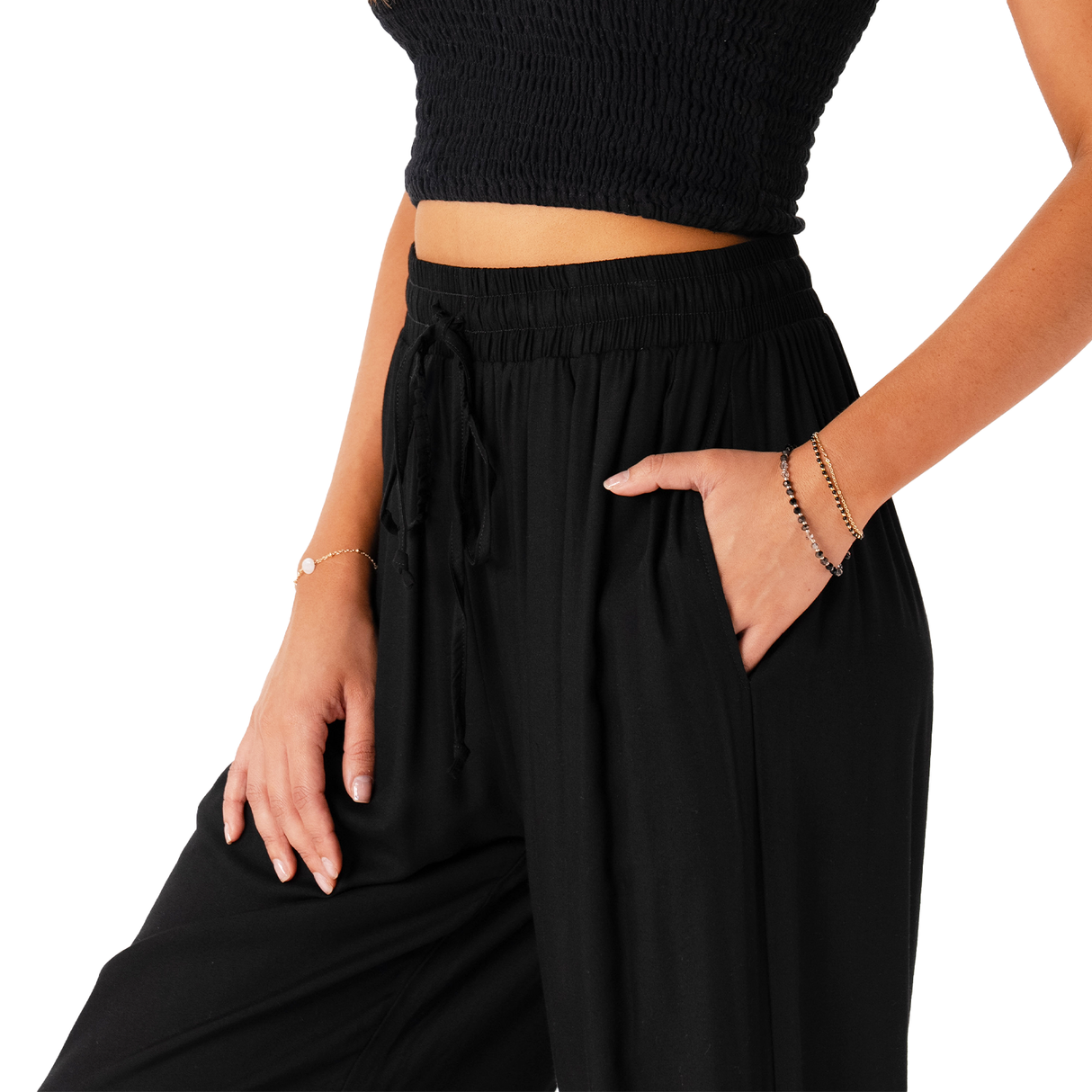 Black Jogger Harem Pants From LotusAndLuna