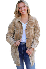 Chic Lapel Long Wool Coat with Pockets. from MsDressly