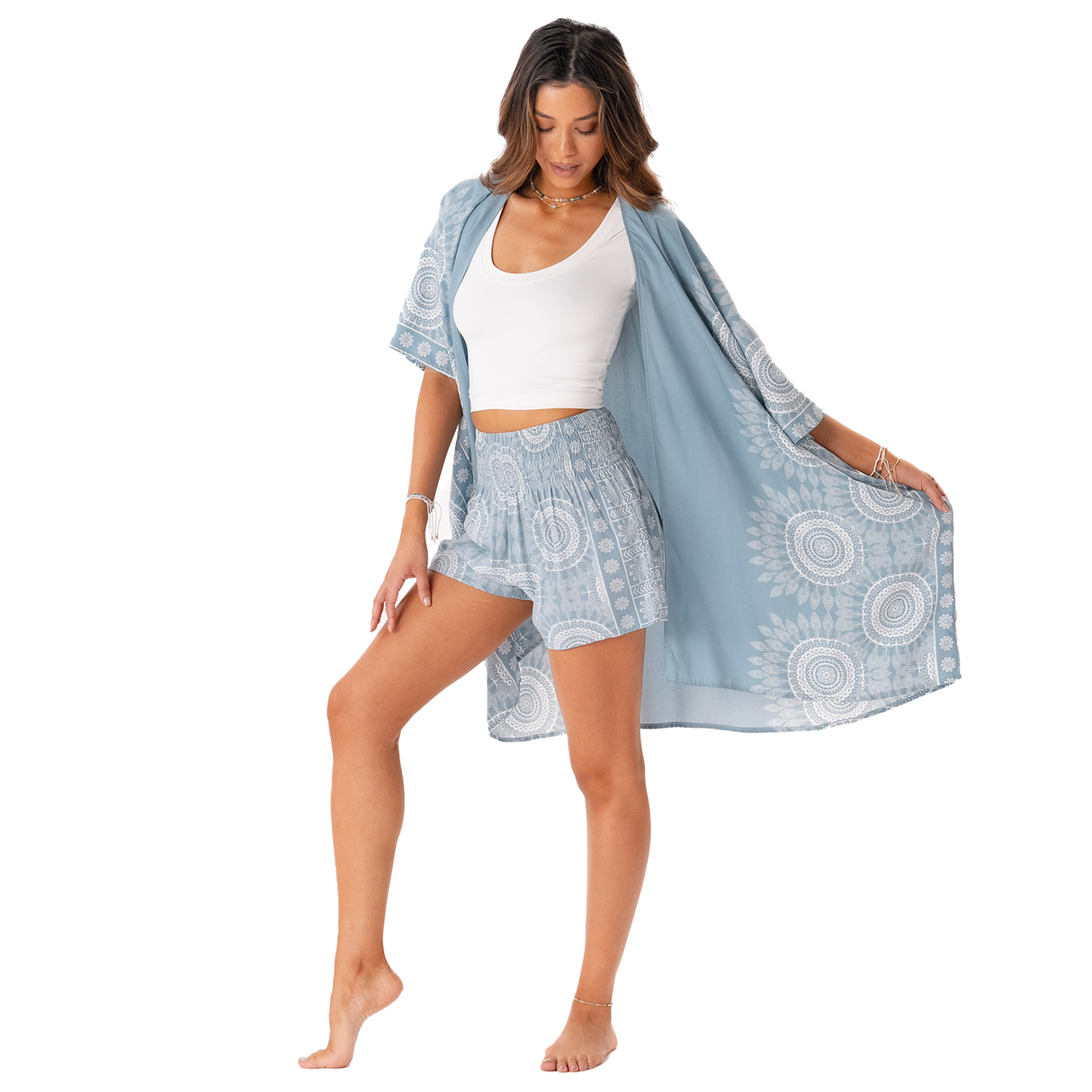 Moon Shadow Shorts Lounge Set From LotusAndLuna