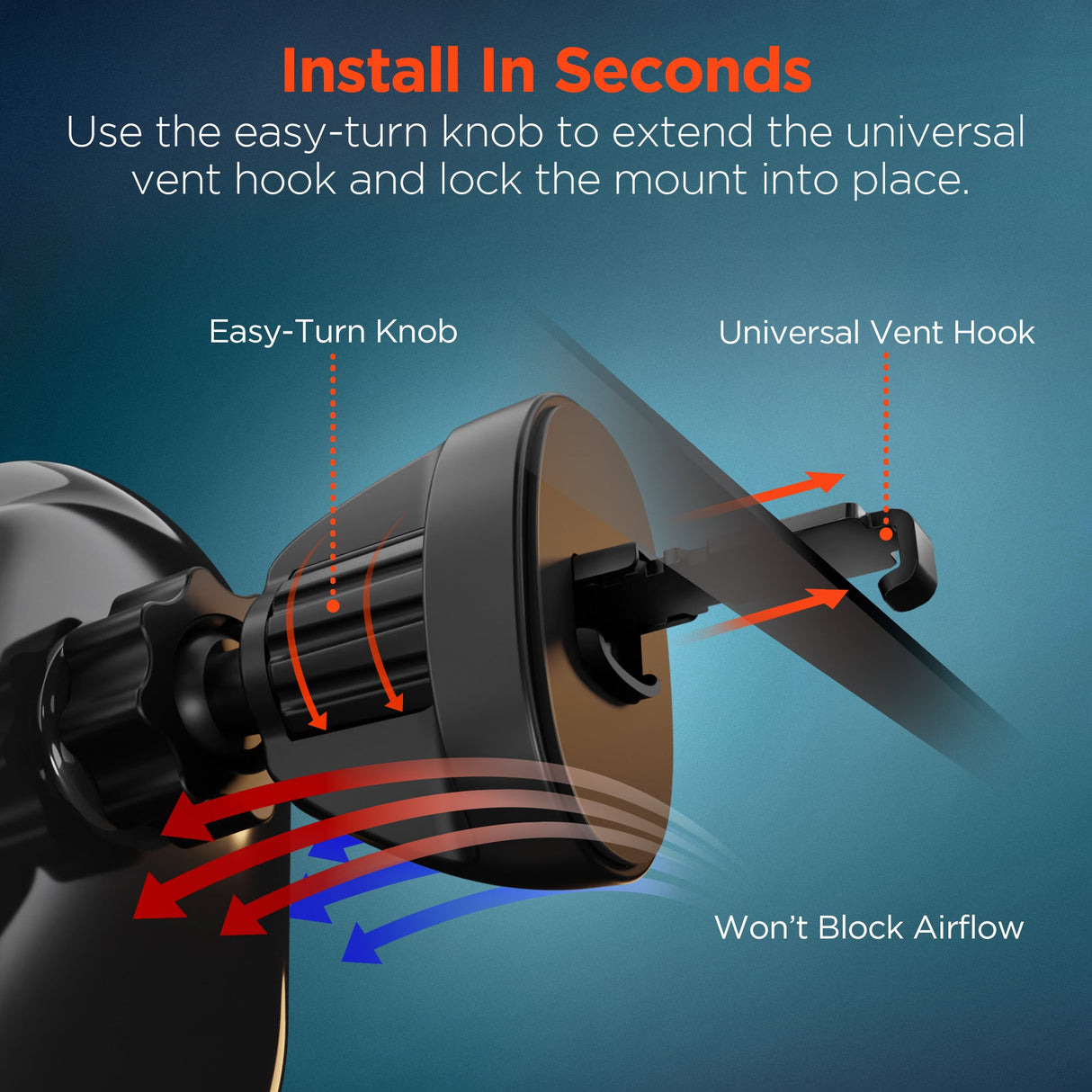 HyperGear MagVent Wireless Car Charging Mount for iPhone 13 from Jupiter Gear Home