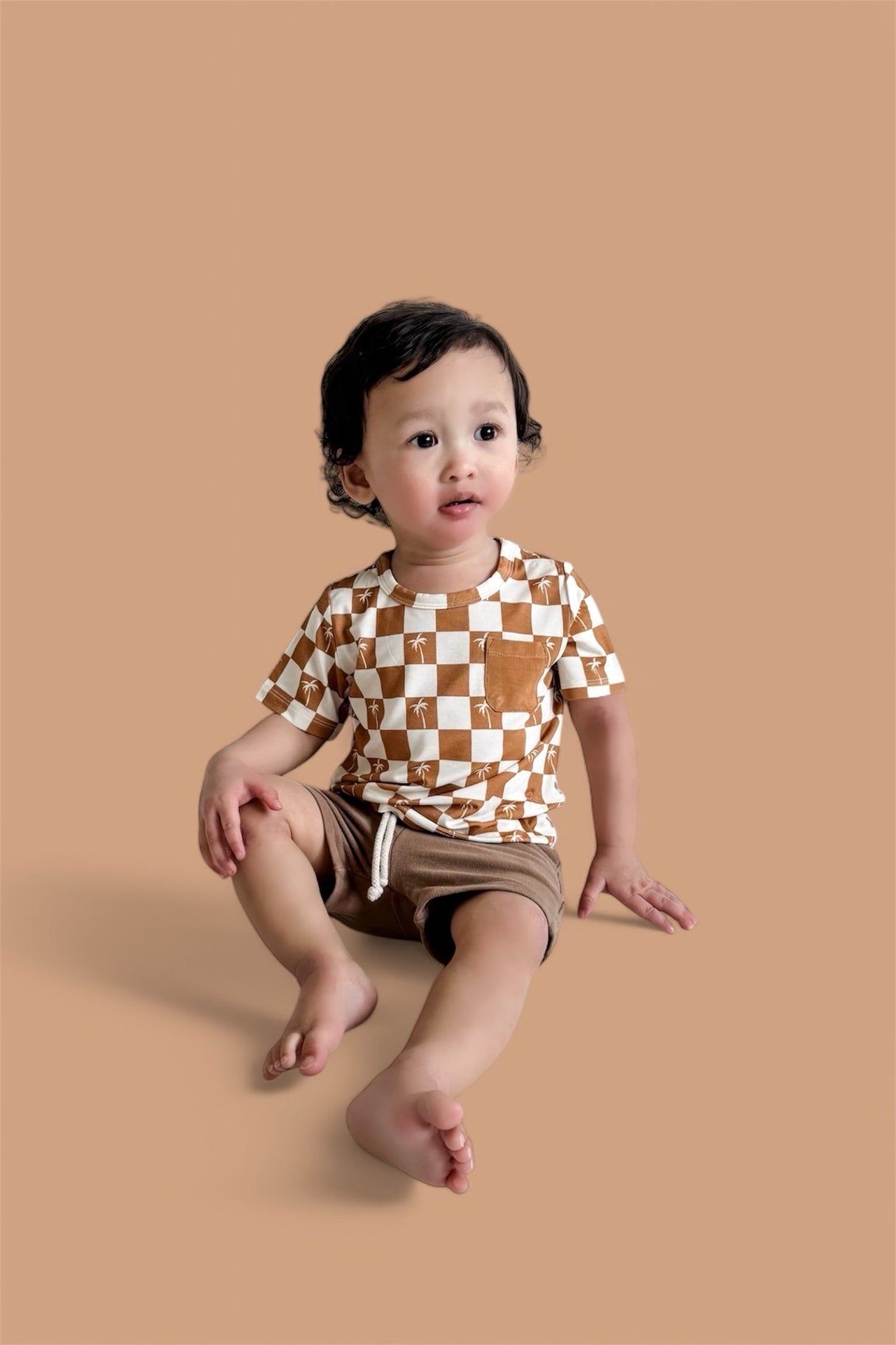 EXCLUSIVE SANDY BEACH CHECKERS DREAM POCKET TEE from DREAM BIG LITTLE CO