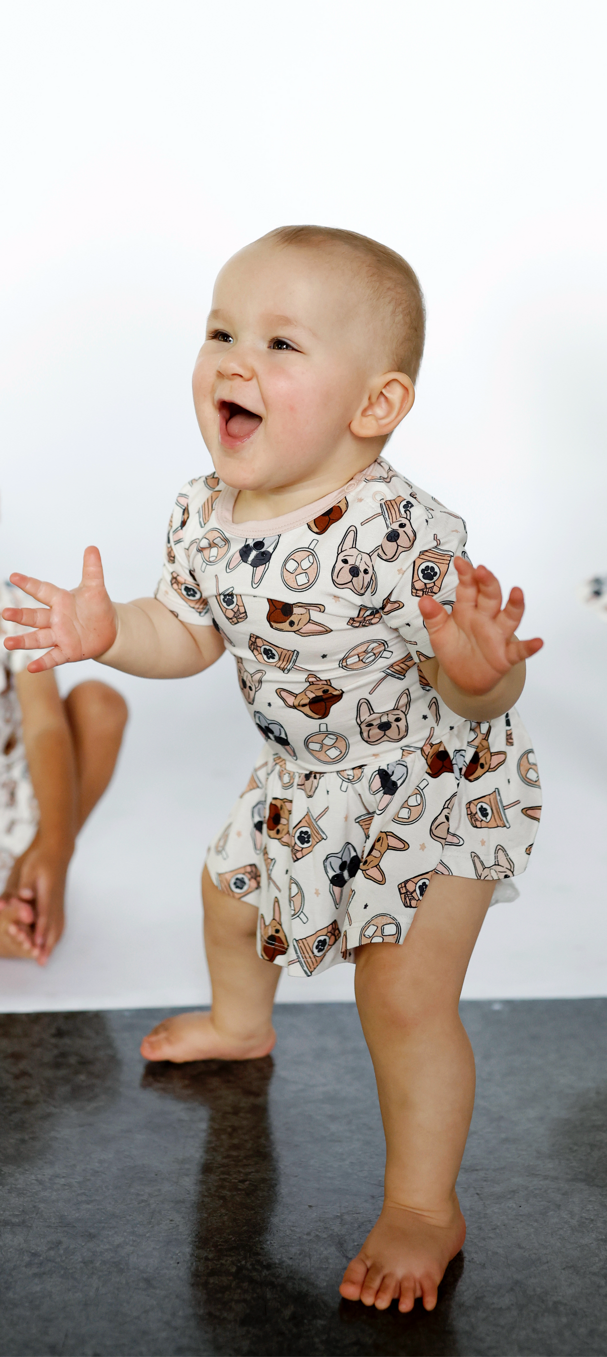 EXCLUSIVE PUP CUPS DREAM BODYSUIT DRESS from DREAM BIG LITTLE CO