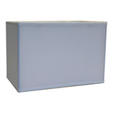 Rectangular 16"W x 11"H Drum Lampshade Softback White From LampsUSA