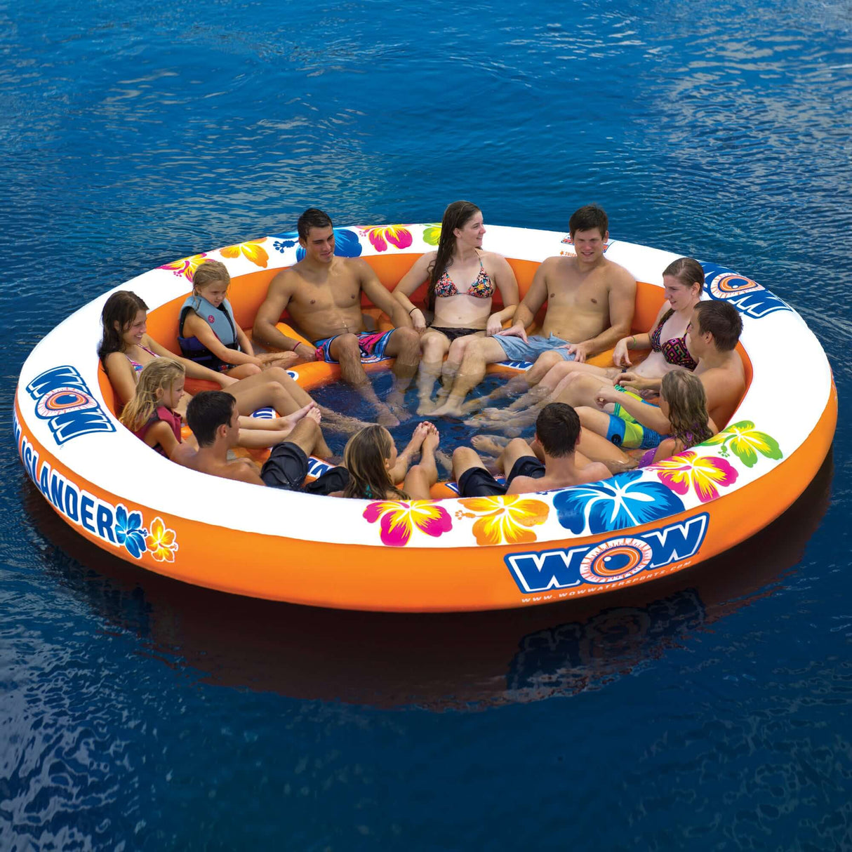 WOW Sports Floating 12 Person Water Lounge & Island - Stadium Islander (14-2090) from Jupiter Gear