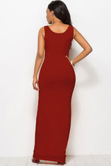 Scoop Neck Wide Strap Maxi Dress from Enfance-Heureuse