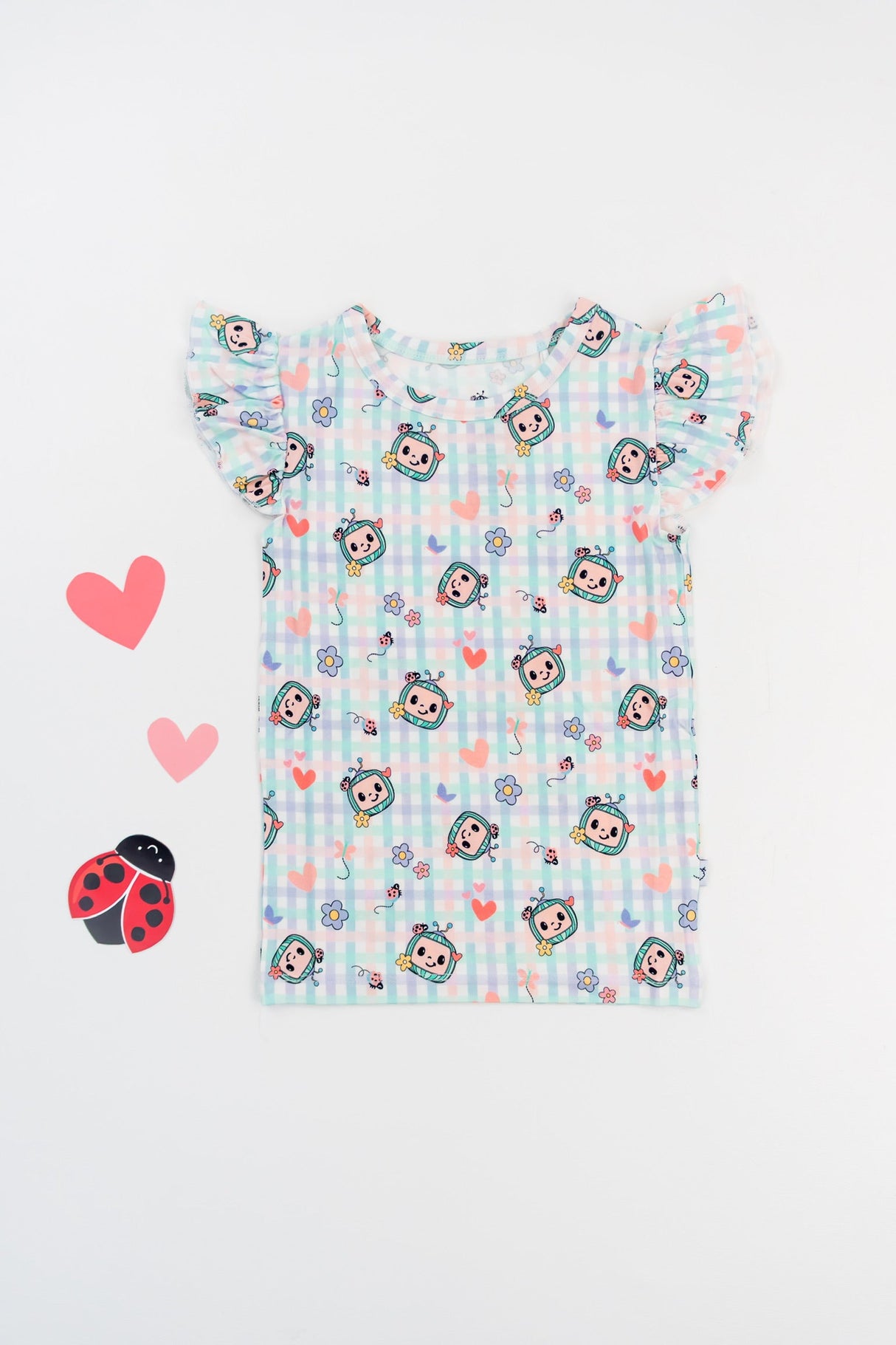 Dream Big Little Co x CoComelon SPRINGTIME MELON DREAM CAP SEEVE TOP from DREAM BIG LITTLE CO