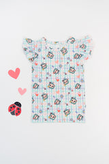 Dream Big Little Co x CoComelon SPRINGTIME MELON DREAM CAP SEEVE TOP from DREAM BIG LITTLE CO