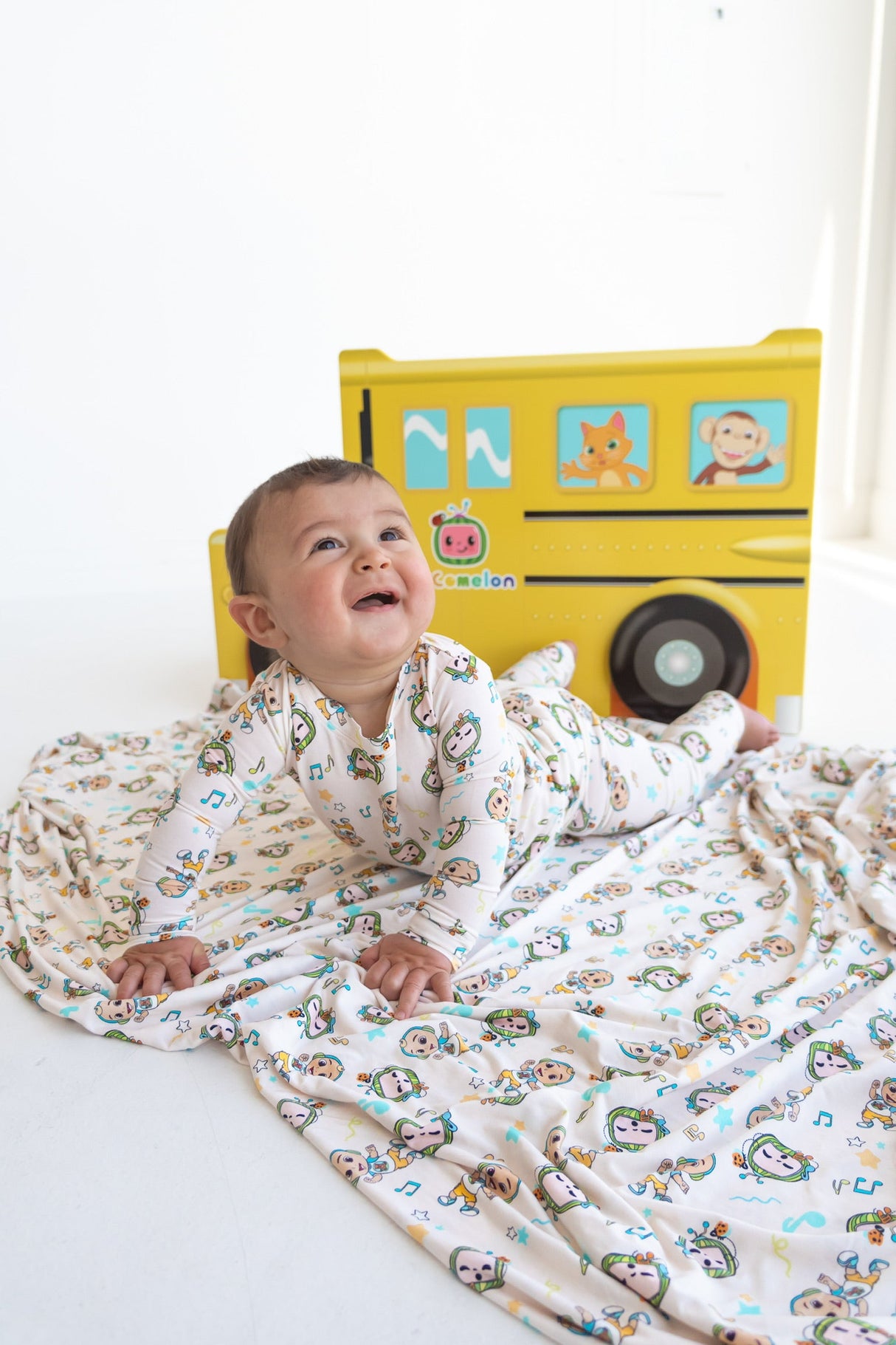 Dream Big Little Co x CoComelon JJ MUSICAL MELON DREAM ROMPER from DREAM BIG LITTLE CO