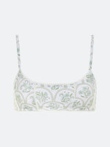 NANTUCKET BIKINI TOP - FLORAL TILE from ELYSIIAN