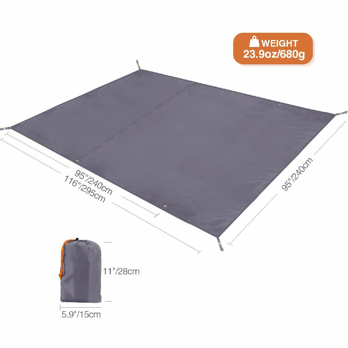 Waterproof Camping Tent Tarp, Multifunctional Tent Footprint From Redcamp