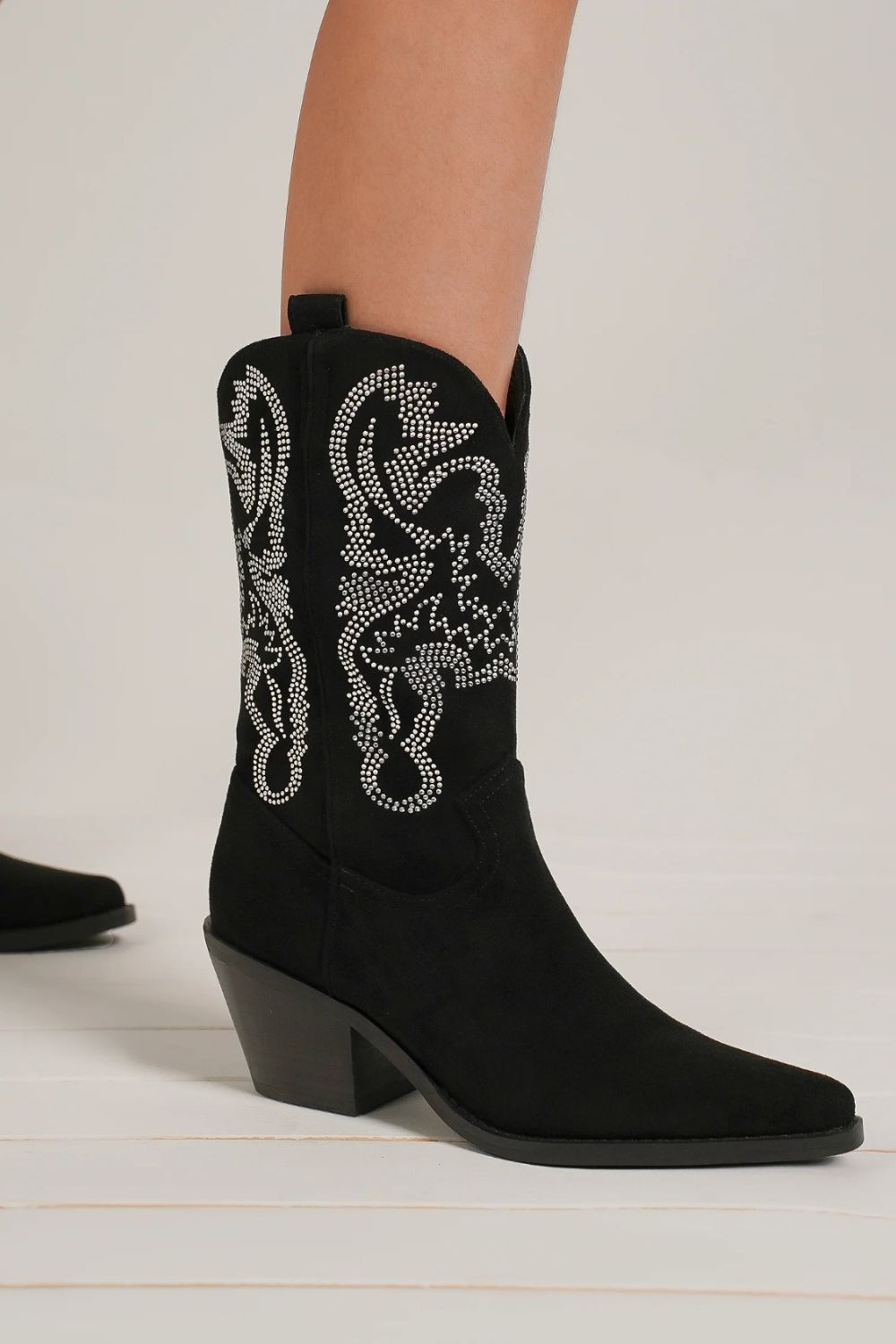 Beast Fashion Rhinestone Detail Point Toe Boots from My Pampered Life Seattle