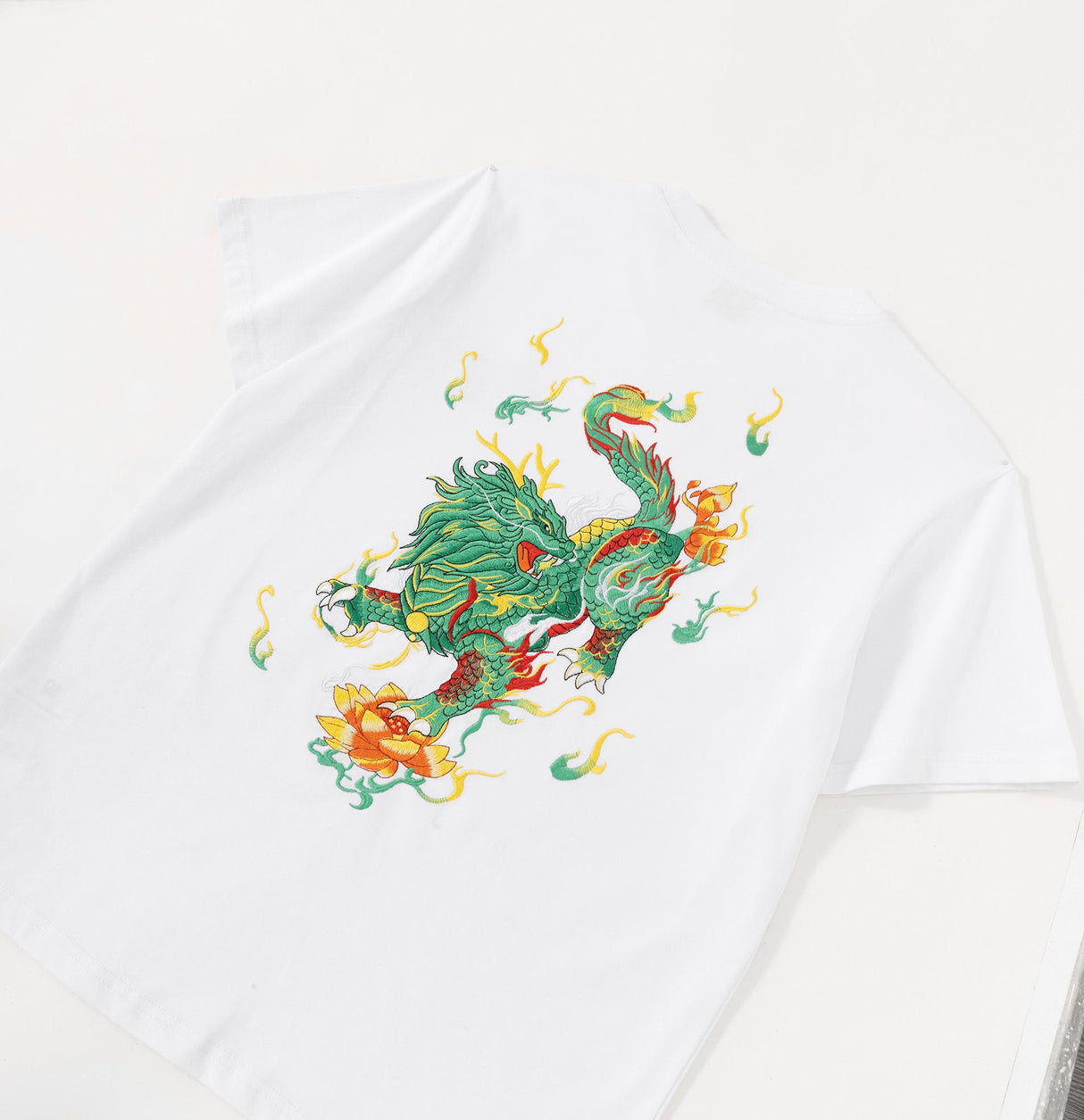 Emerald Kirin Embroidery Tee from Niepce Inc
