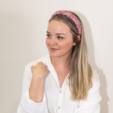 All That Glitters Headband - Pink + Silver From Headbands of Hope