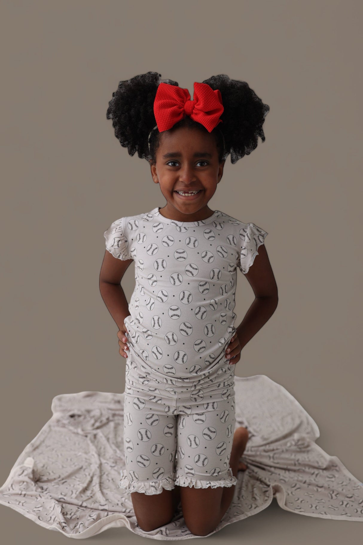 EXCLUSIVE SWING FOR THE STARS DREAM RUFFLE SHORT SET from DREAM BIG LITTLE CO