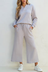 Laylah Textured Top and Pants Set From Threaded Pear