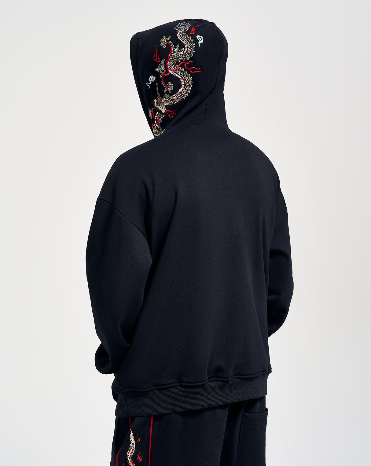 Flying Fire Dragon Embroidery Hoodie From Niepce Inc