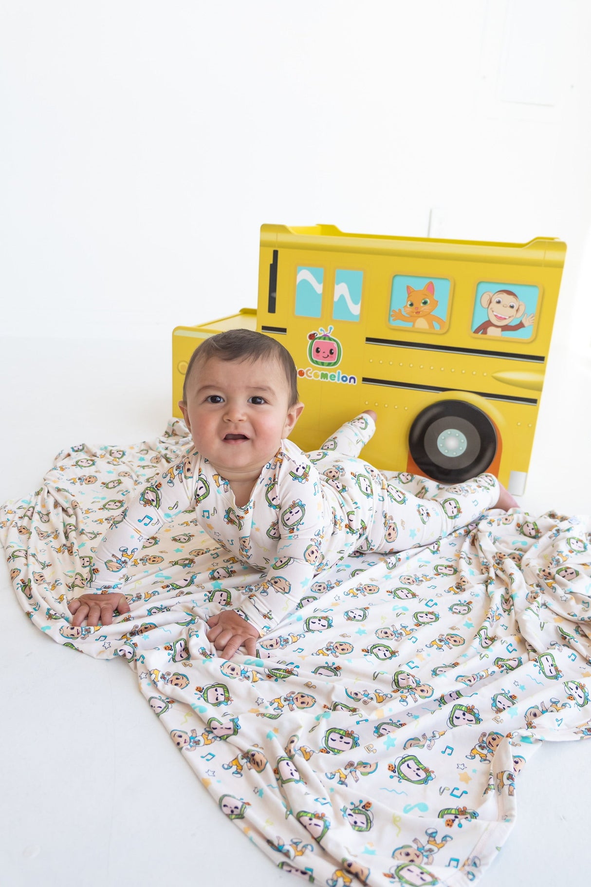 Dream Big Little Co x CoComelon JJ MUSICAL MELON DREAM ROMPER from DREAM BIG LITTLE CO