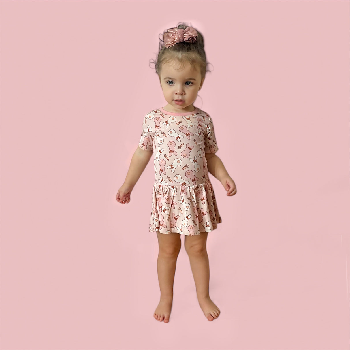 BUNNIES AND BOWS DREAM BODYSUIT DRESS from DREAM BIG LITTLE CO