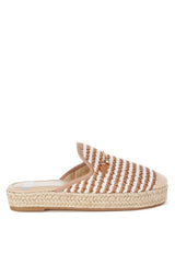 Isla Steps Raffia Slip-On Mules from Tallulah Lou