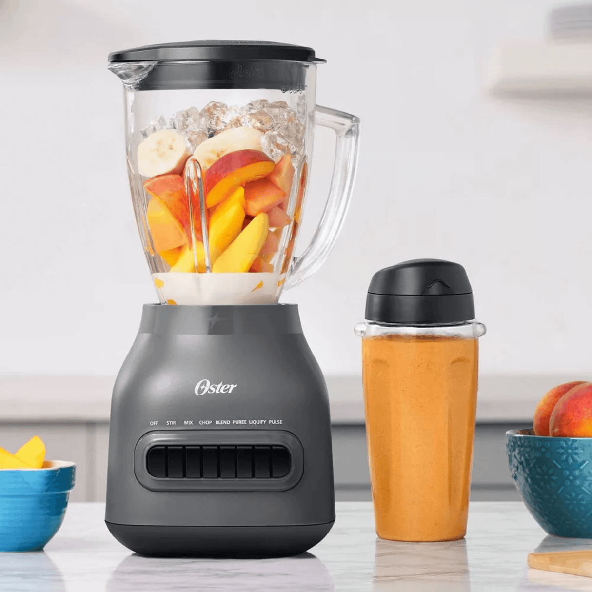 Oster 8-Speed Glass Jar Blender with 20oz Blend-n-Go Cup from Jupiter Gear Home