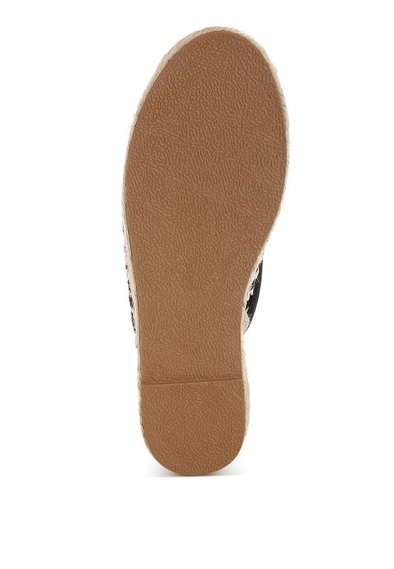 Isla Steps Raffia Slip-On Mules from Tallulah Lou