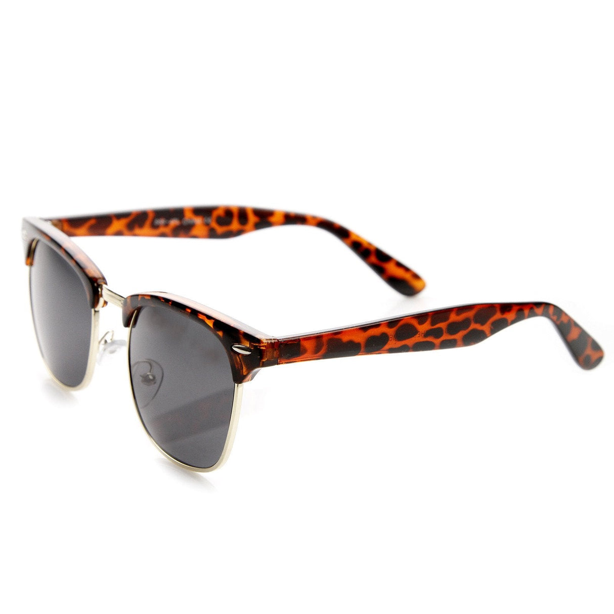 Vintage Half Frame Polarized Horned Rim Sunglasses 2936 from zeroUV
