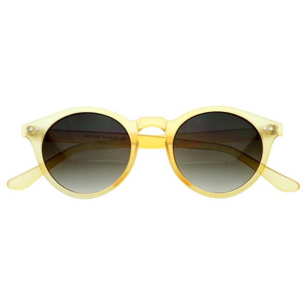 Vintage Inspired Key Hole Round Spectacles P3 Sunglasses 7055 from zeroUV