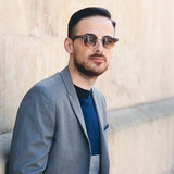 Indie Half Frame Horned Rim Vintage Inspired Sunglasses 2934 from zeroUV