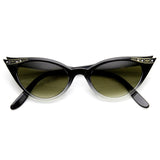 Elegant 50s Vintage Womens Fashion Rhinestone Cat Eye Sunglasses 8433 from zeroUV