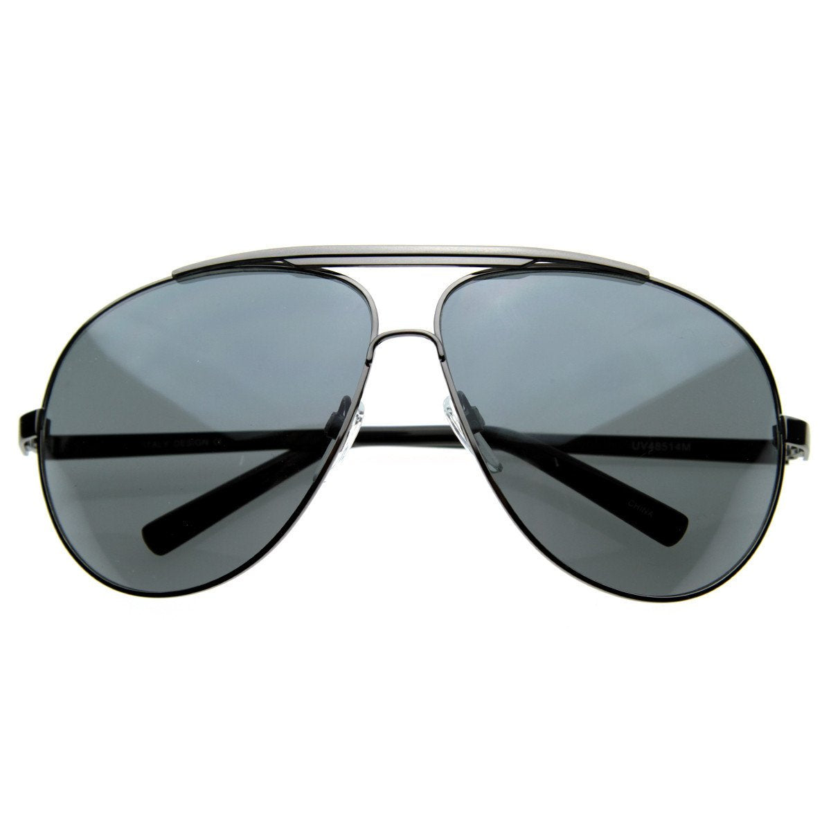 Extra Large Metal Oversize Frame Aviator Sunglasses 1580 70mm from zeroUV