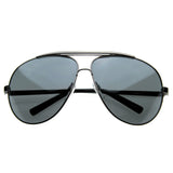 Extra Large Metal Oversize Frame Aviator Sunglasses 1580 70mm from zeroUV