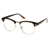 Vintage Inspired Classic Horned Rim Half Frame Clear Lens Glasses 2933 from zeroUV
