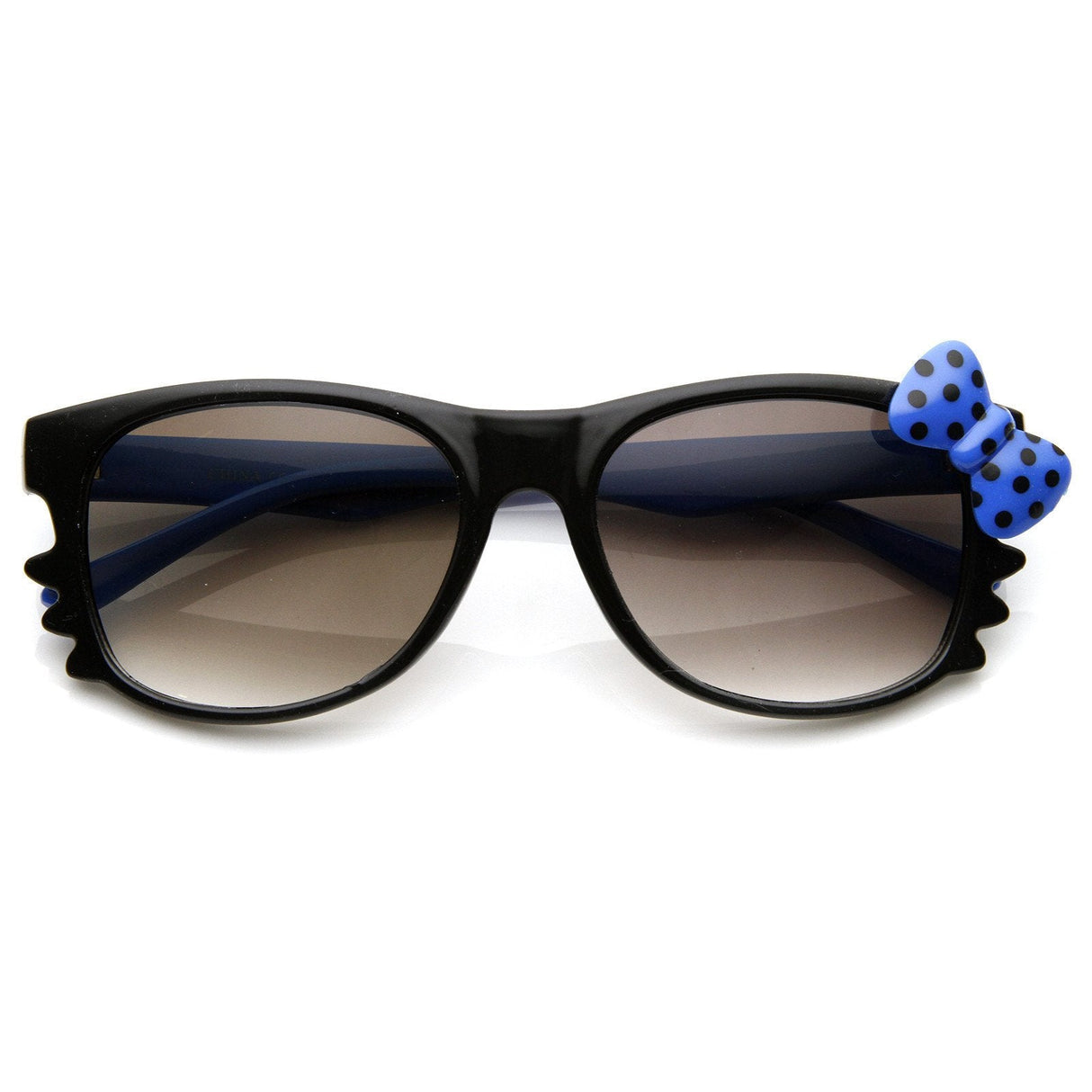 Cute Kitty Colorful Polka Dot Bow Sunglasses 8799 from zeroUV