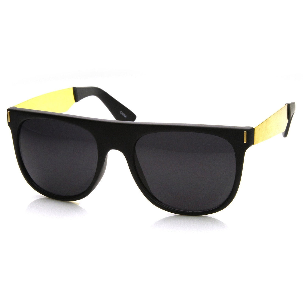 Hipster Super Flat Top Retro Horned Rim Sunglasses 8775 from zeroUV
