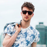 Hipster Super Flat Top Retro Horned Rim Sunglasses 8775 from zeroUV