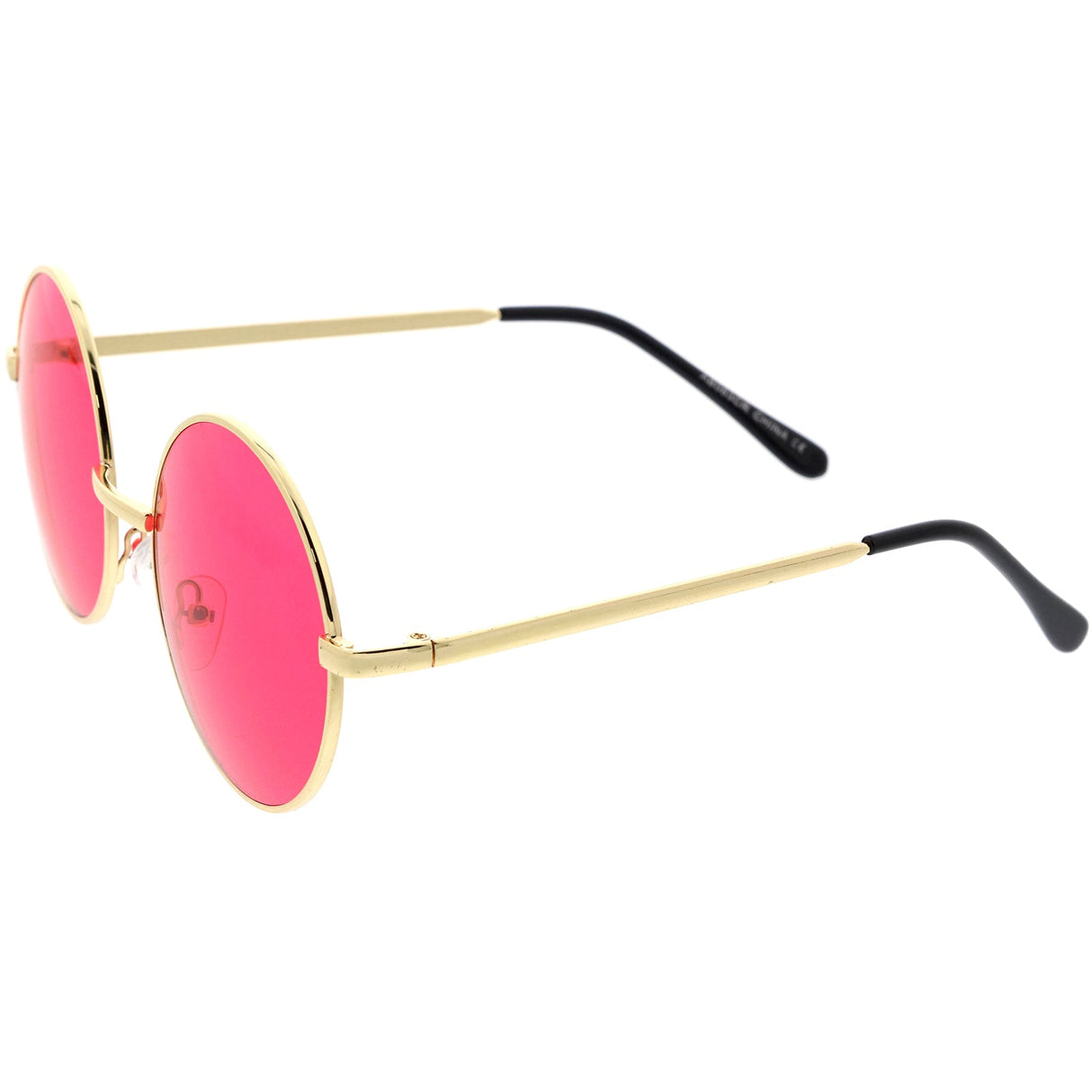 Retro Hippie Round Color Tone Metal Sunglasses 9892 from zeroUV