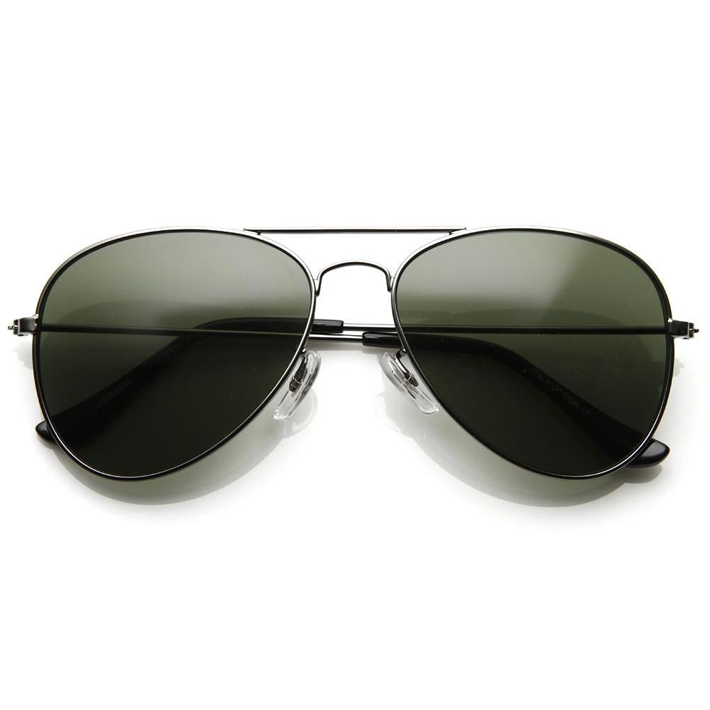 Celebrity Classic Metal Military Aviator Sunglasses 1041 from zeroUV