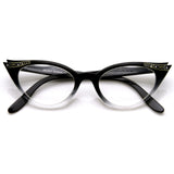 Vintage 1950's Womens Cat Eye Clear Lens Glasses 8783 from zeroUV