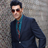 Medium Classic Retro Metal Frame Aviator Sunglasses 53mm 1372 from zeroUV