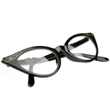 Vintage 1950s Fashion Clear Lens Glasses Rhinestones 8434 from zeroUV