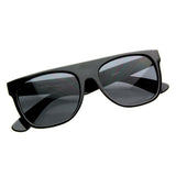 Hipster Super Flat Top Retro Horned Rim Sunglasses 8066 from zeroUV
